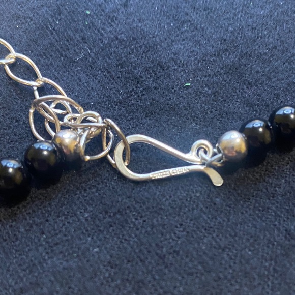 Jay King African Black Chalcedony & Australian Pearl Pendant Necklace & Earrings - Picture 4 of 9